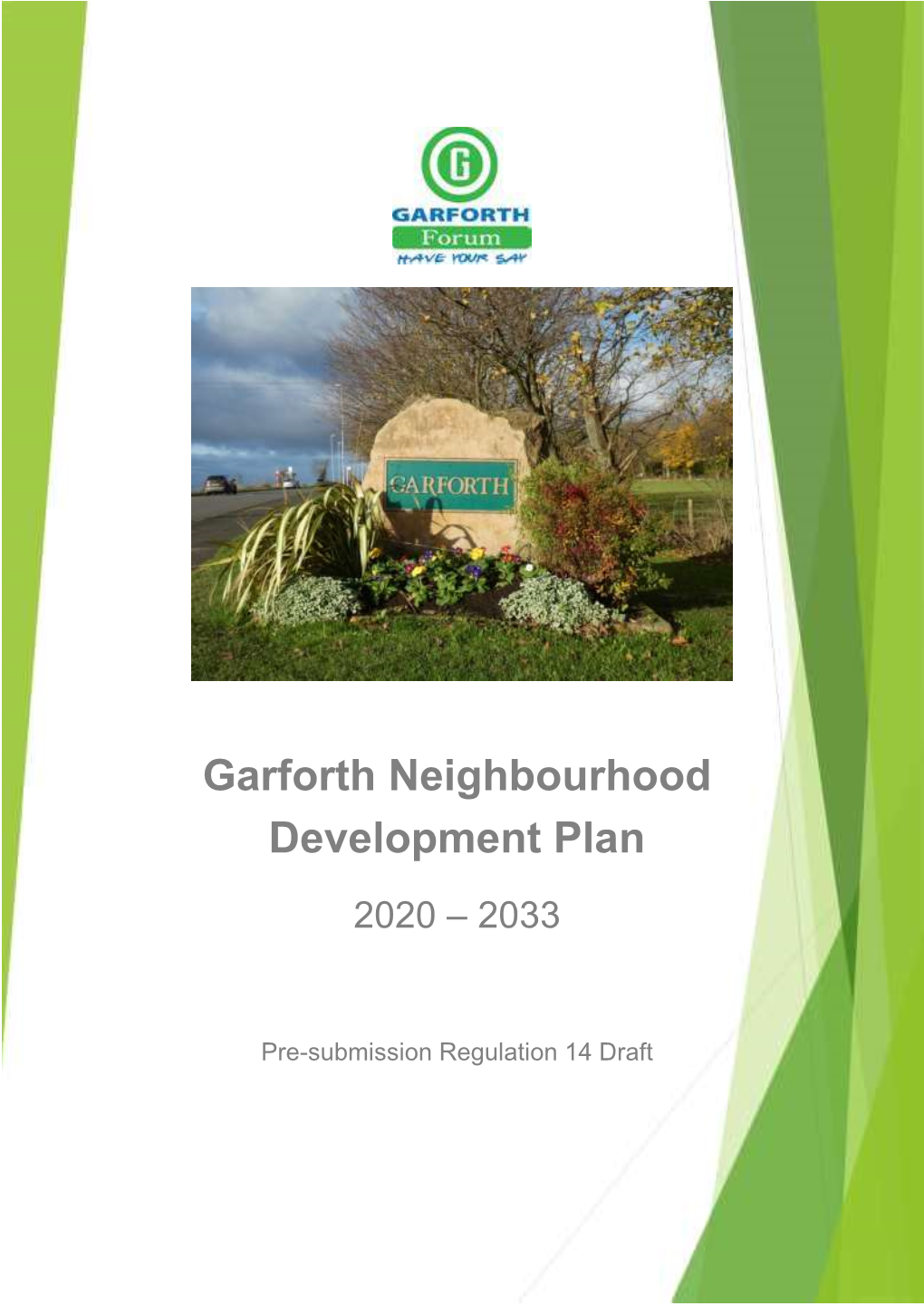 Garforth Neighbourhood Development Plan 2020–2033