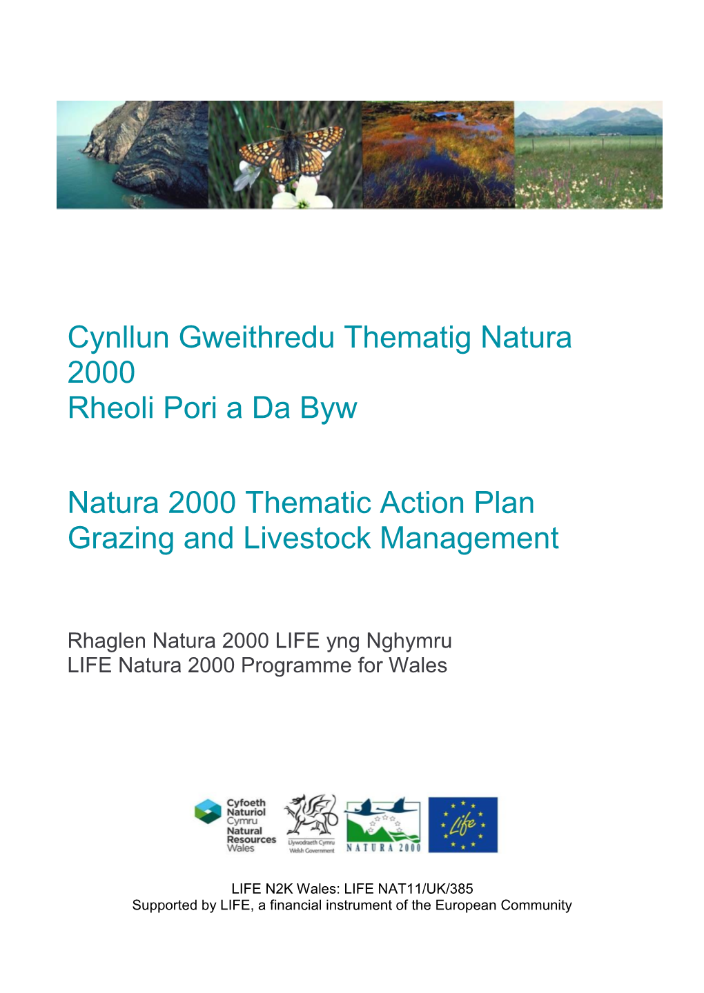 Cynllun Gweithredu Thematig Natura 2000 Rheoli Pori a Da Byw