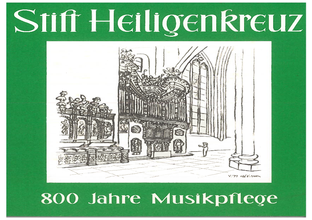 800 Jahre Musikpflege in Heiligenkreuz