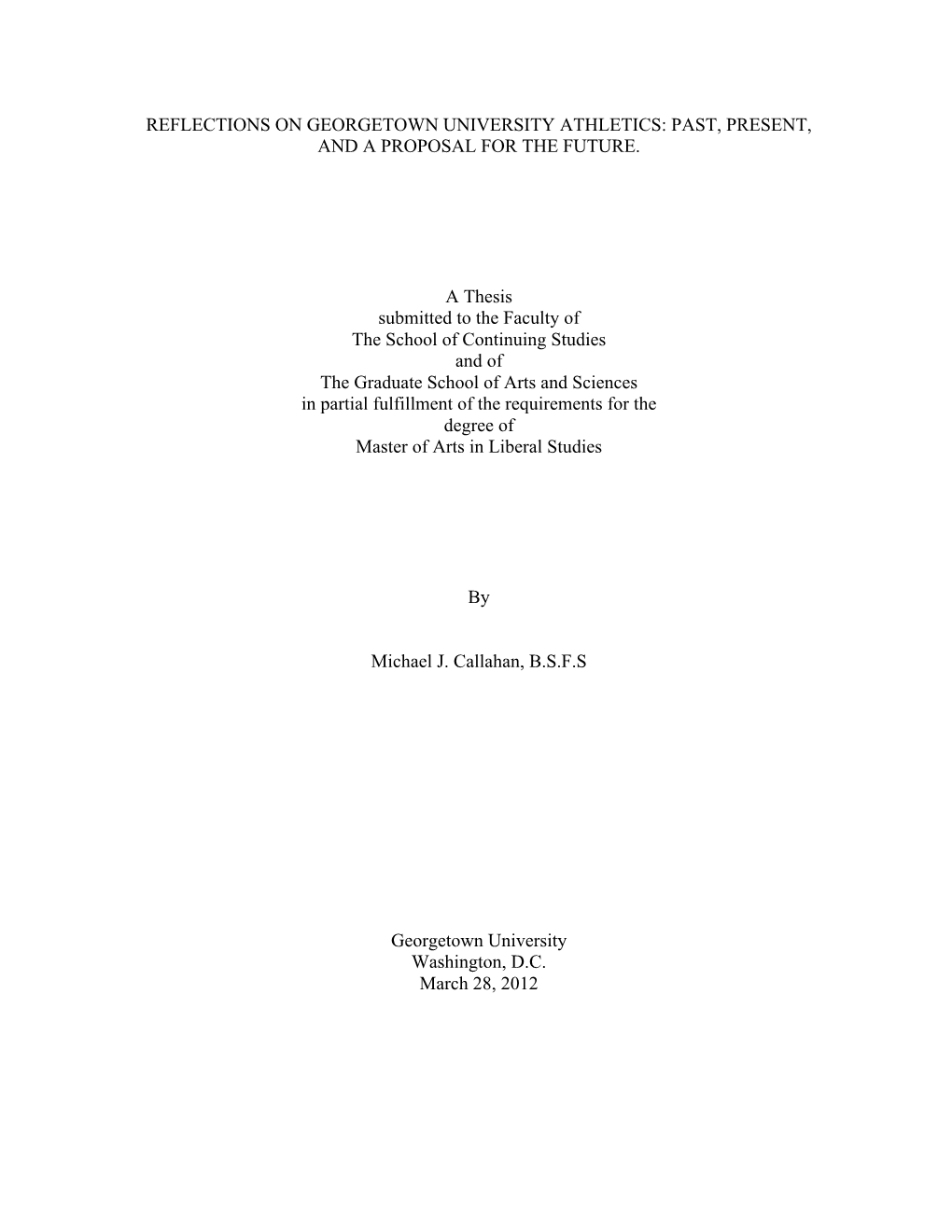 Title Page Abstract and Table of Contents