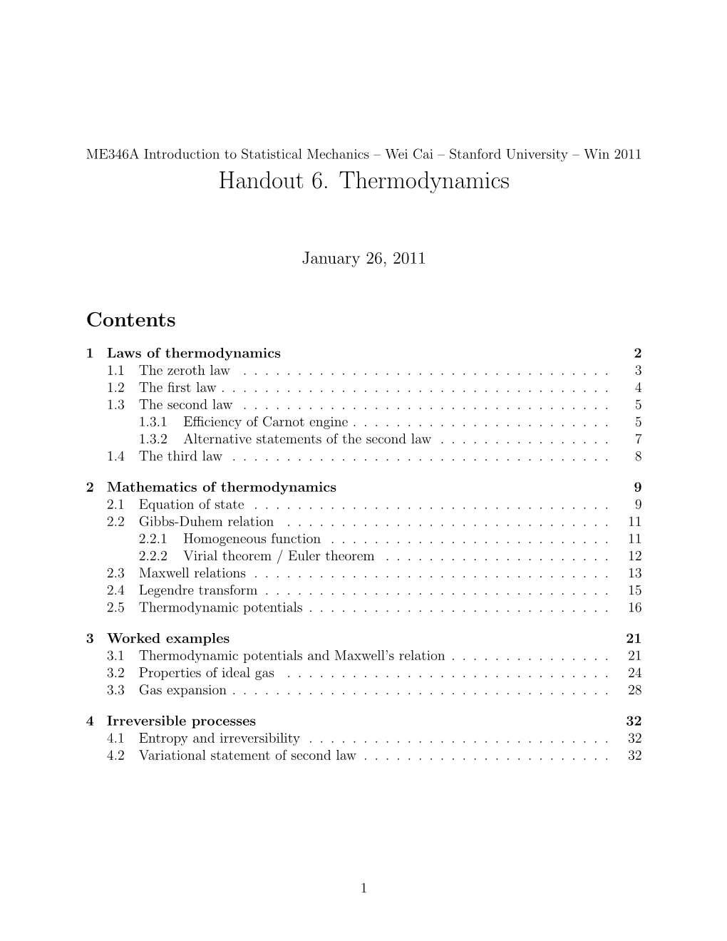 Thermodynamics