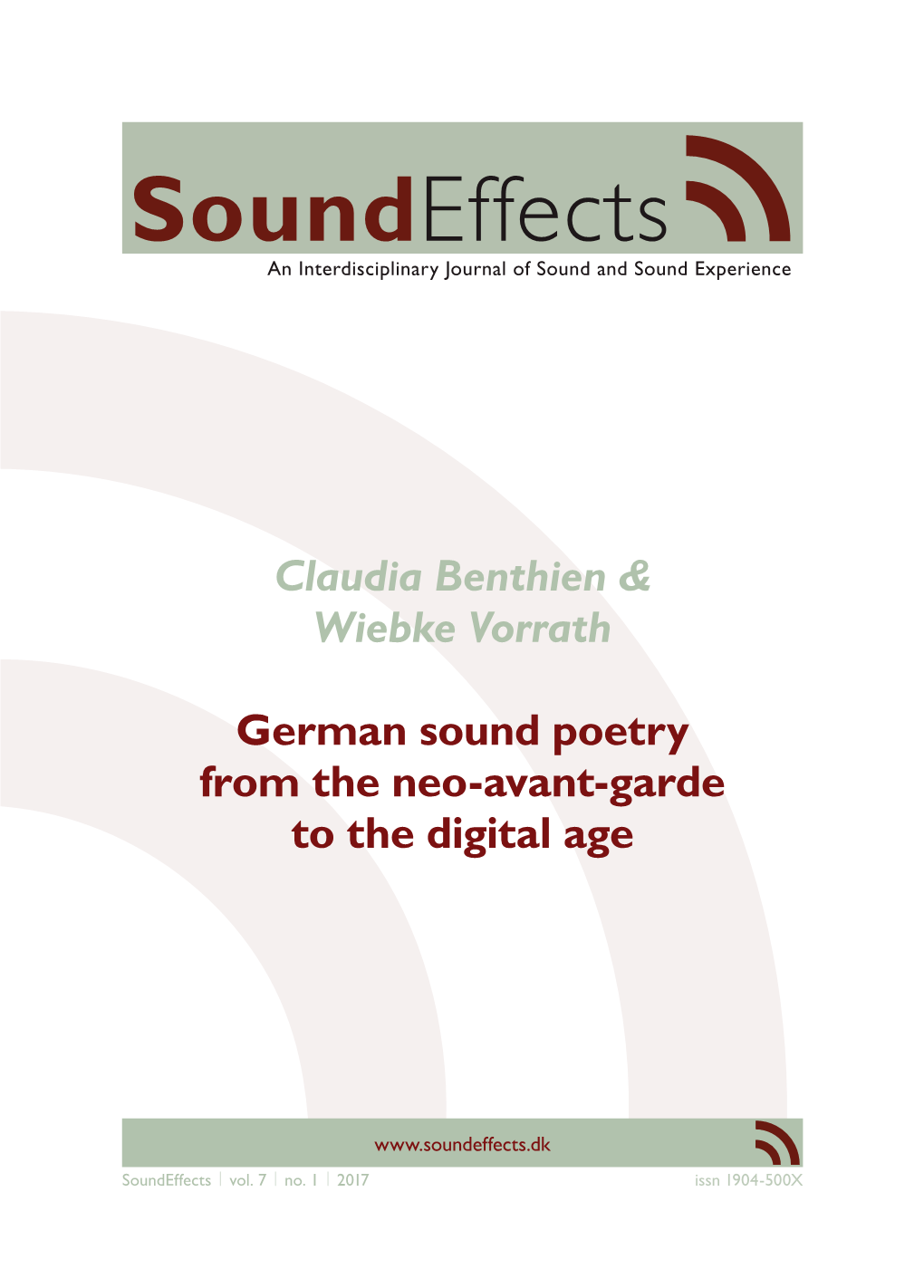 German Sound Poetry from the Neo-Avant-Garde to the Digital Age