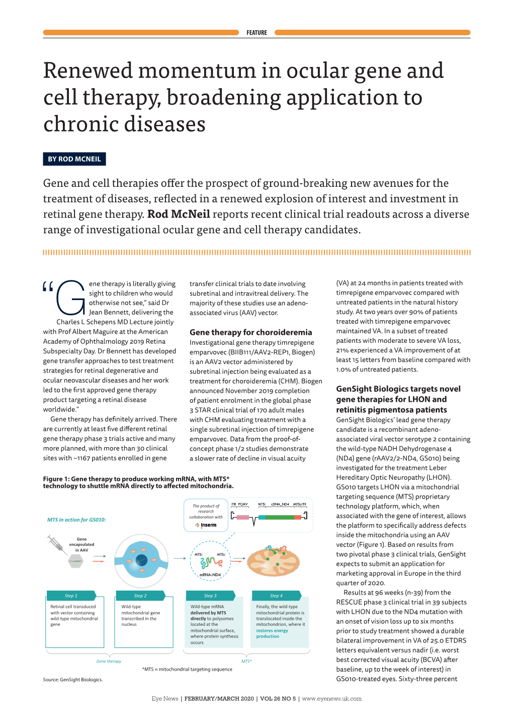 Renewed Momentum in Ocular Gene and Cell Therapy, Broadening Application to Chronic Diseases