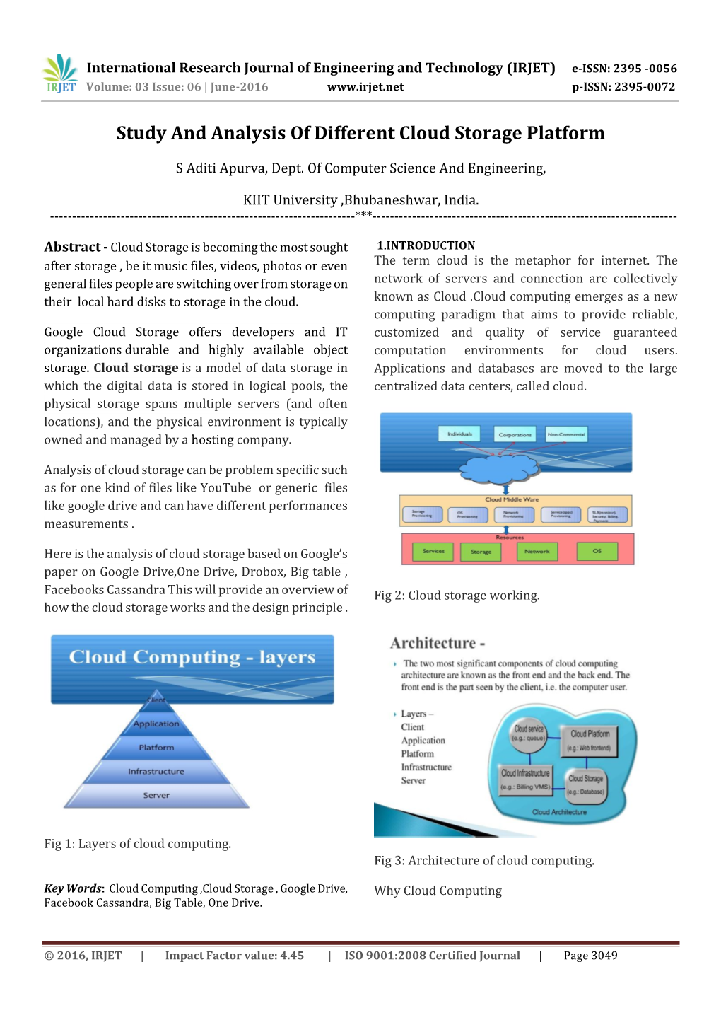 Study and Analysis of Different Cloud Storage Platform