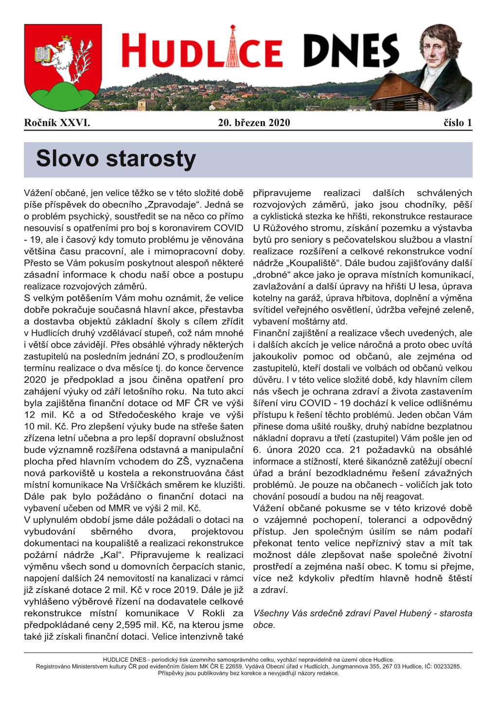 Slovo Starosty