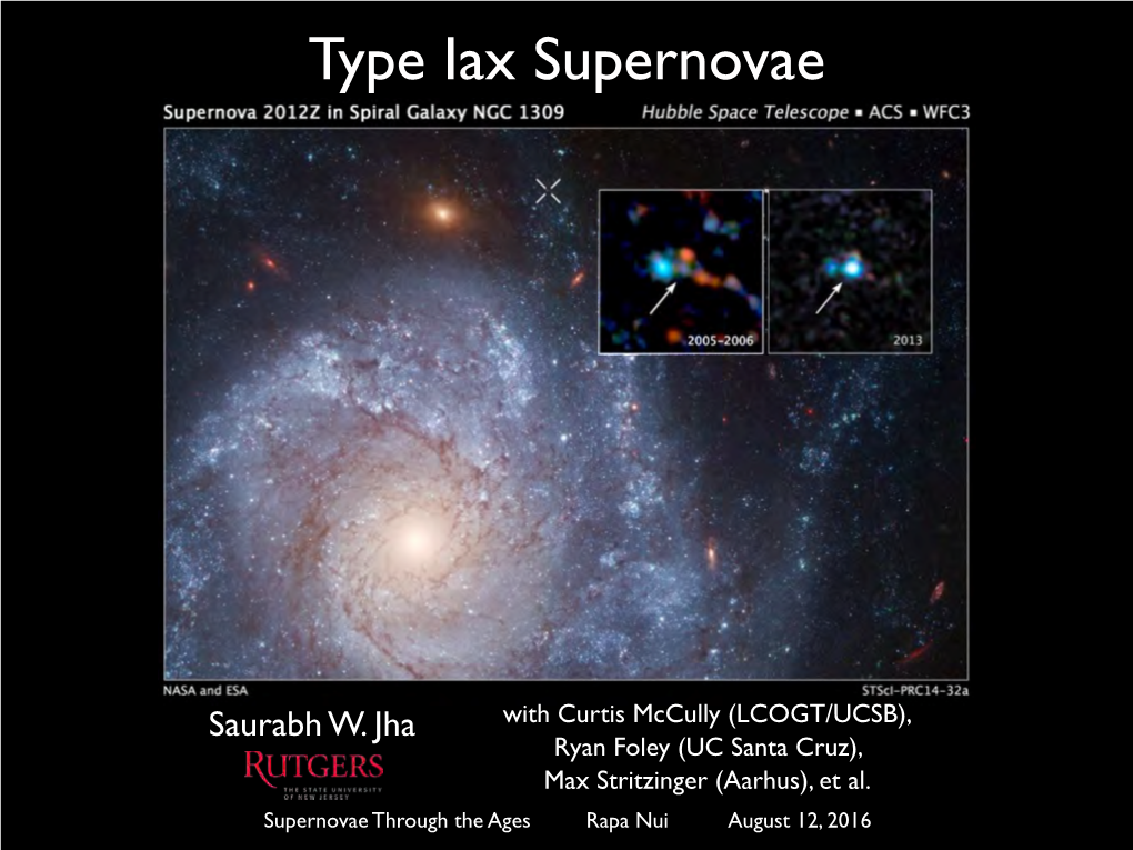 Type Iax Supernovae