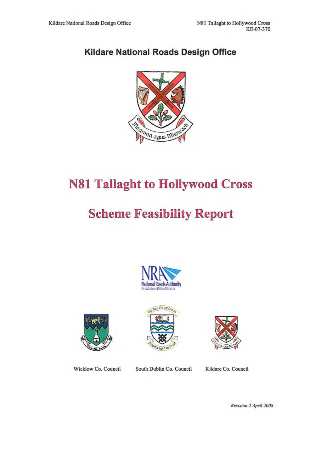 N81 Tallaght to Hollywood Cross Scheme Feasibility Report