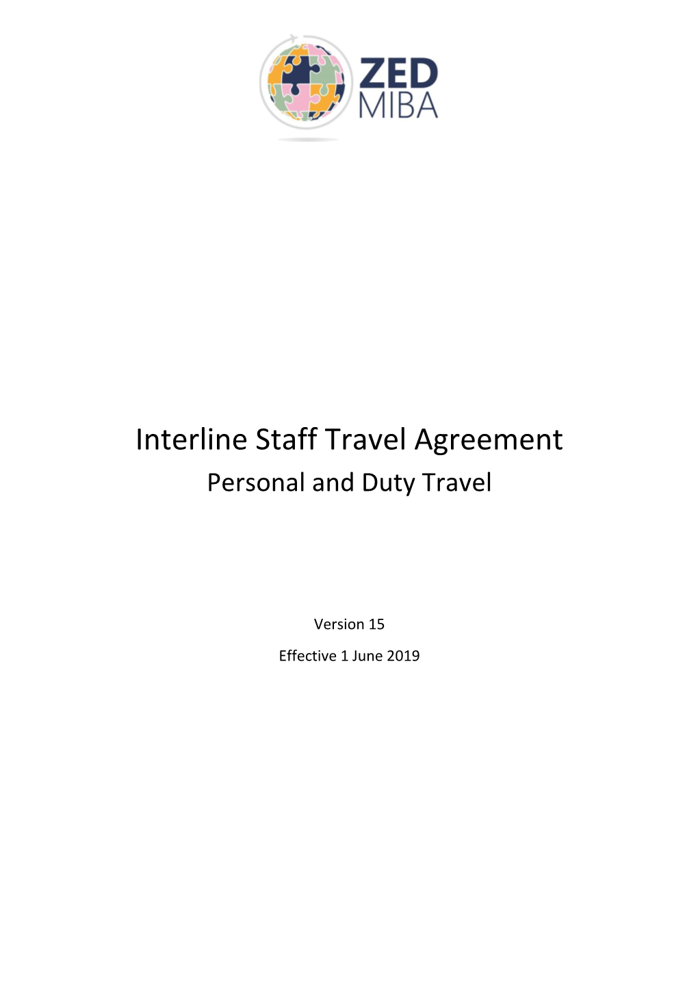 Employee Interline Travel Agreement