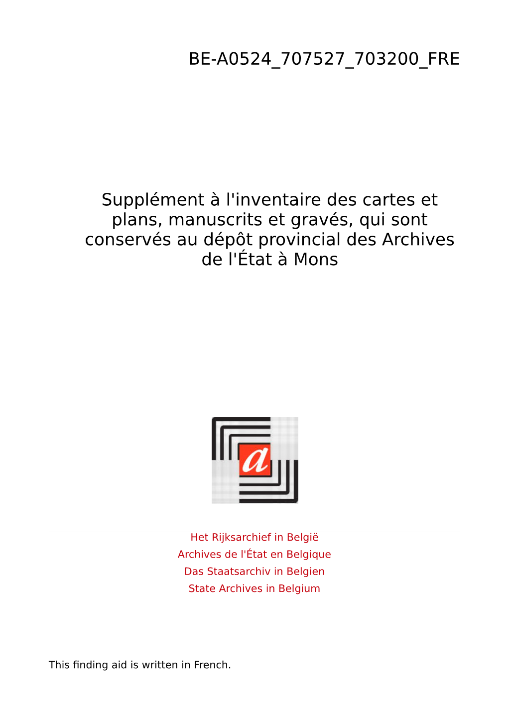 Collection Des Cartes Et Plans