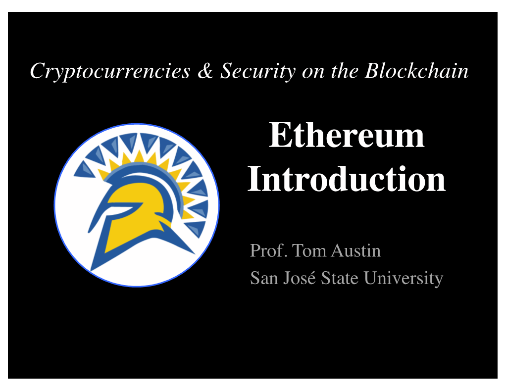 Ethereum Introduction