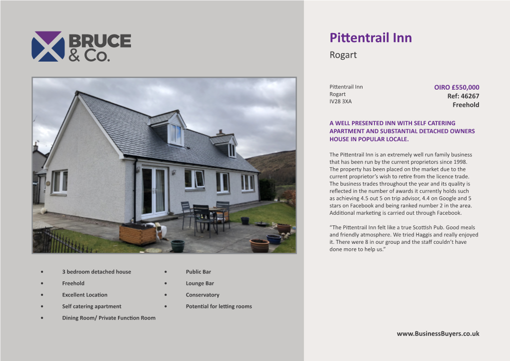 Pittentrail Inn Rogart