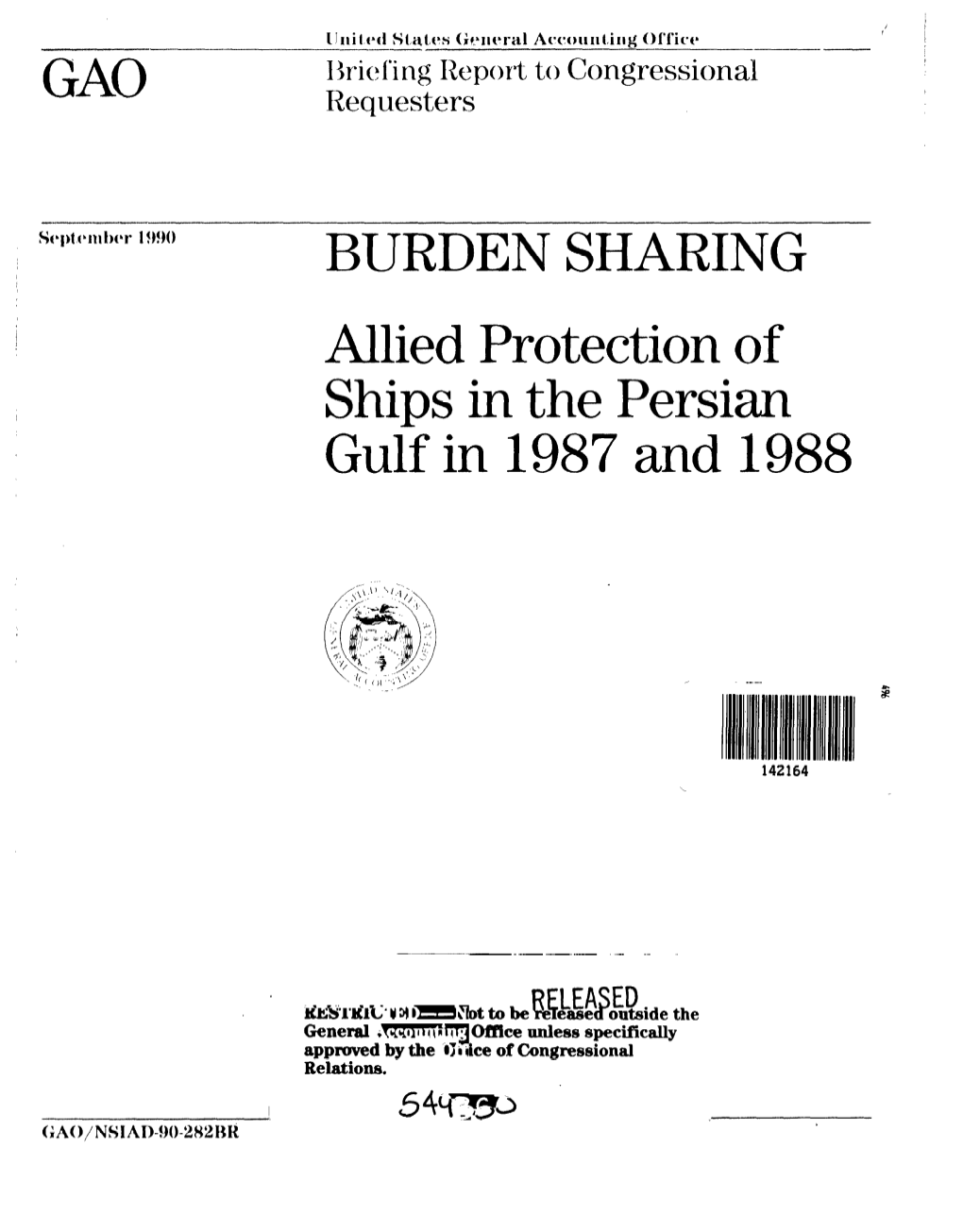 Allied Protection of Ships in the Persian Gulf in 1987 and 1988