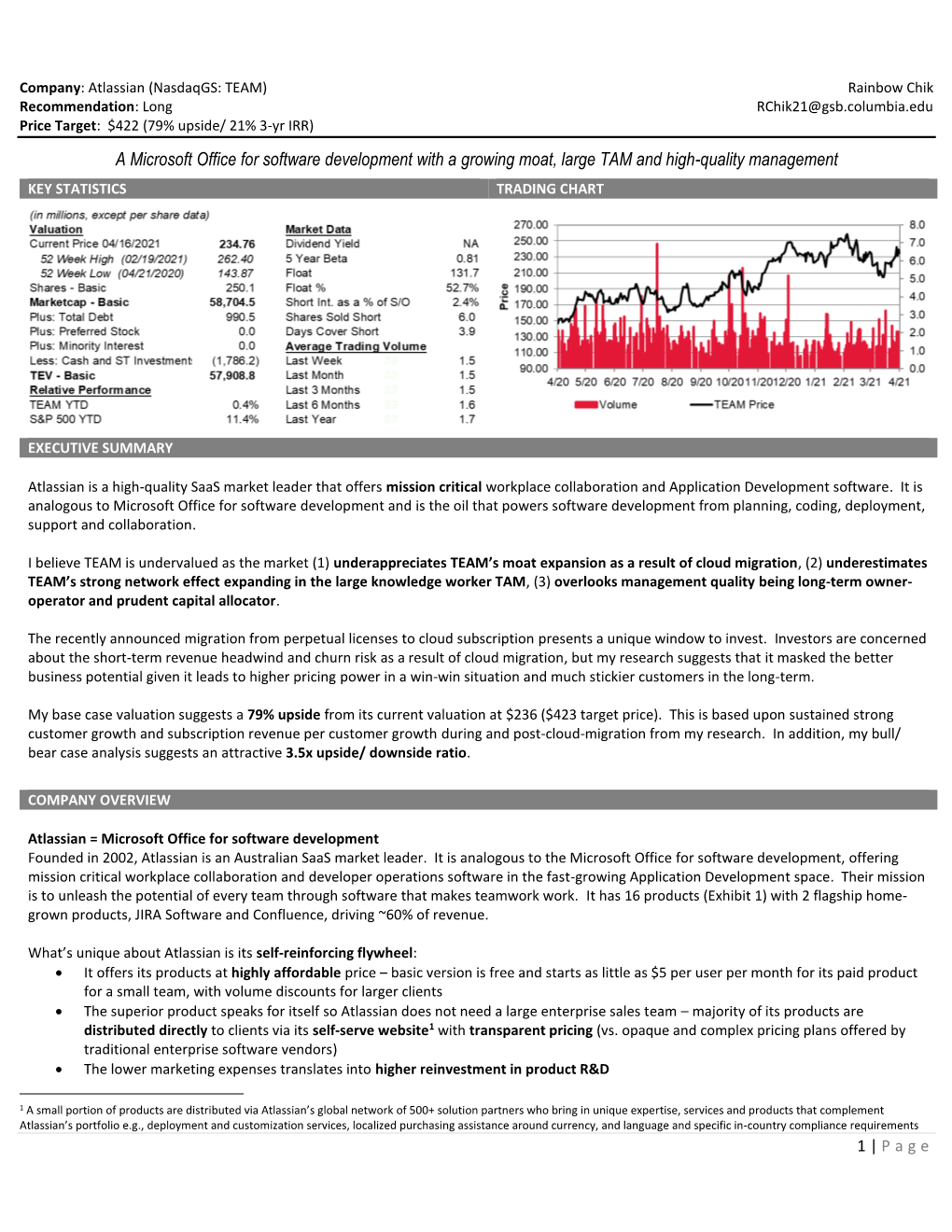 A Microsoft Office for Software Development with a Growing Moat, Large TAM and High-Quality Management