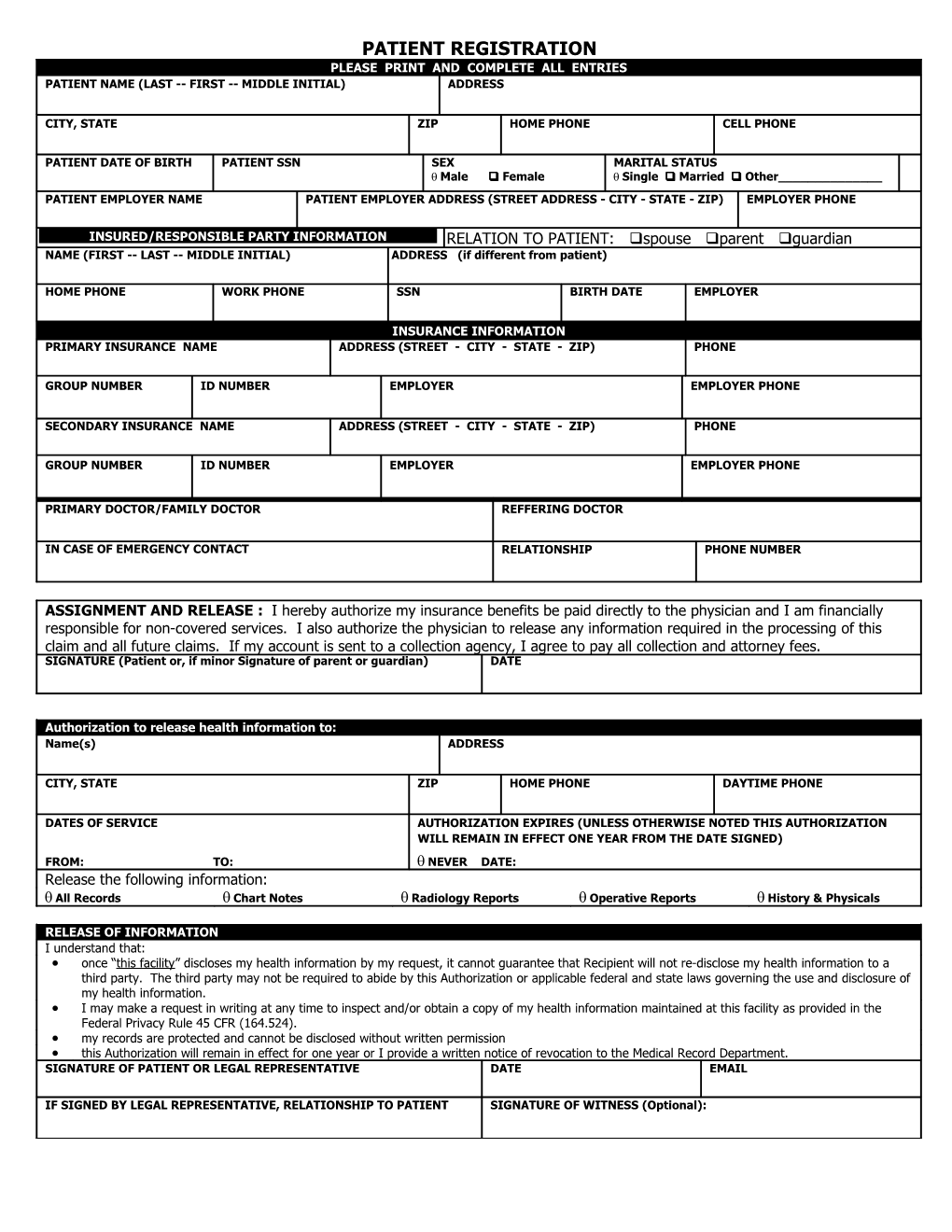 Patient Registration Form s3