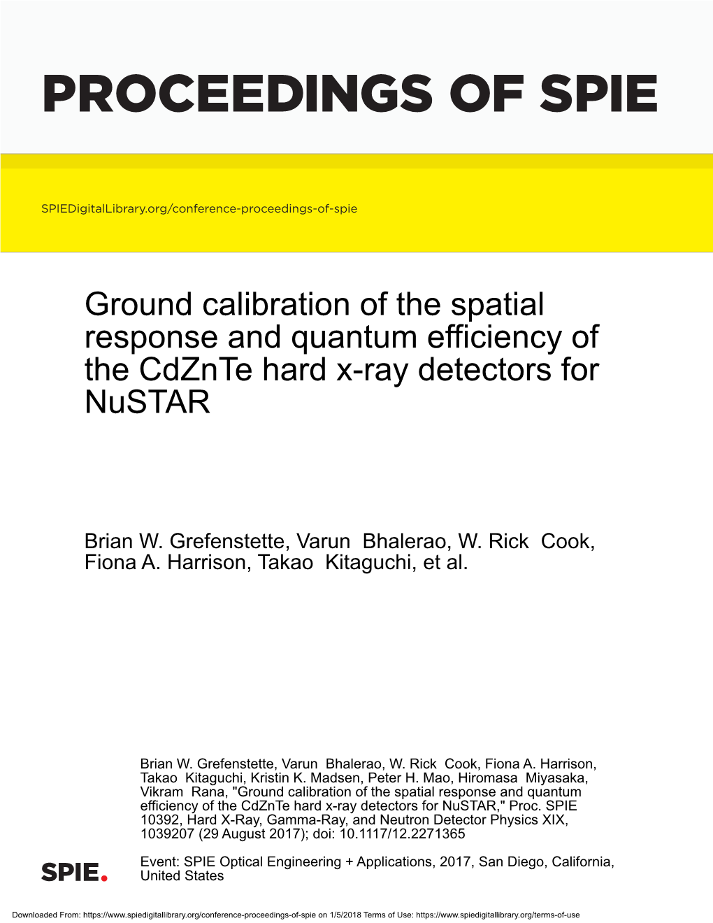 Proceedings of Spie