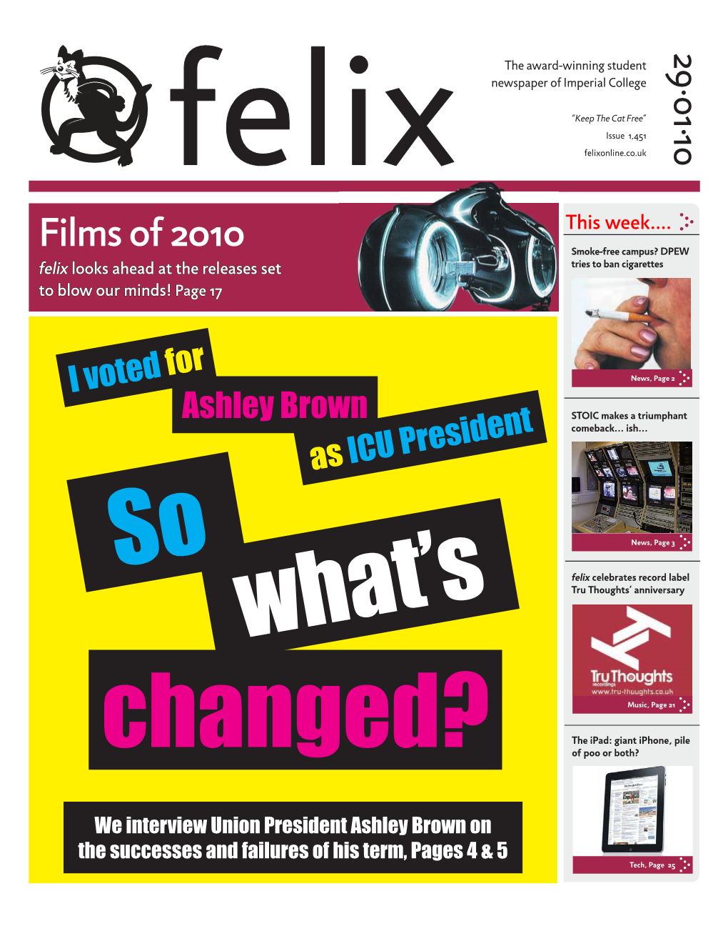 Felixelix Felixonline.Co.Uk Films of 2010 This Week