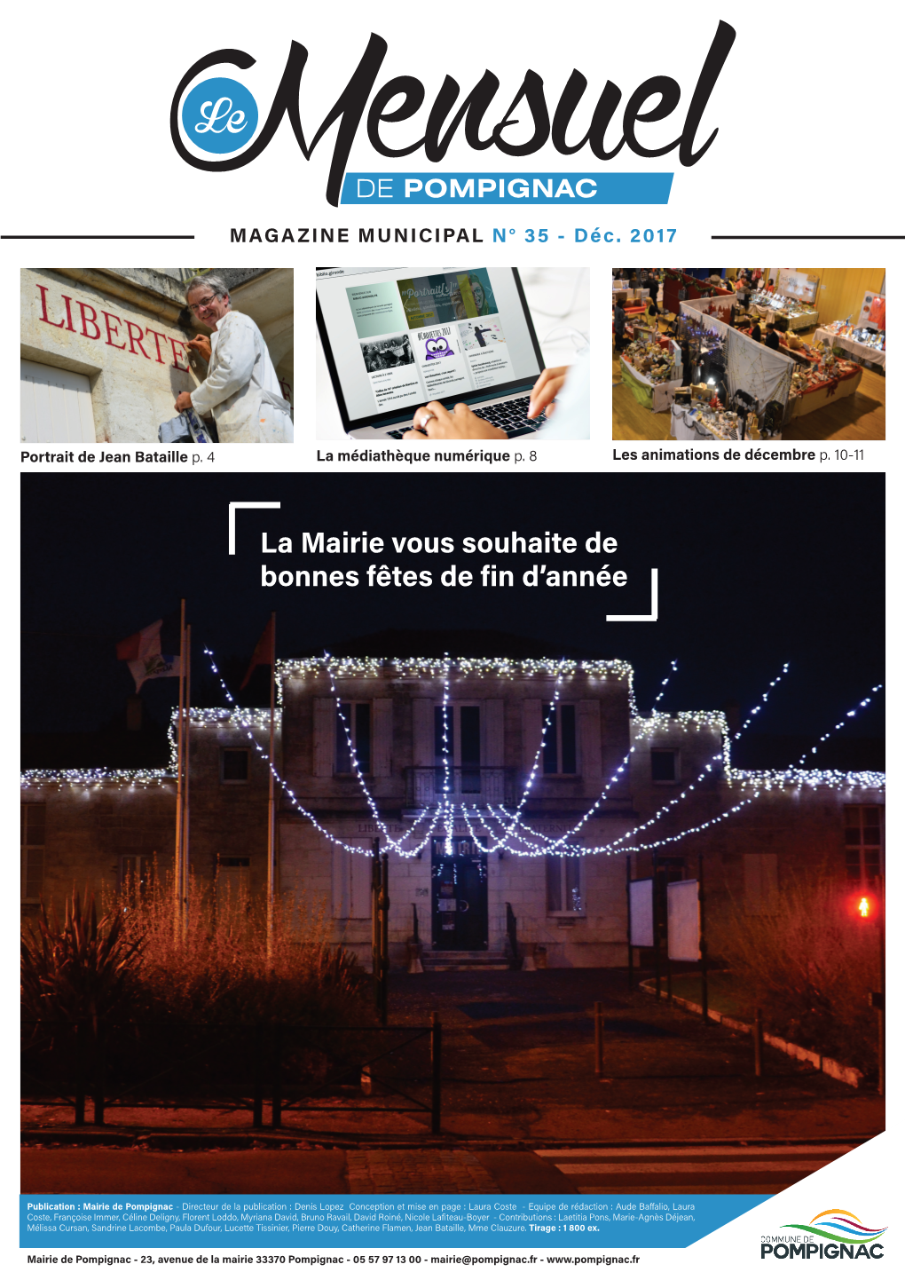 La Mairie Vous Souhaite De Bonnes Fêtes De Fin D'année