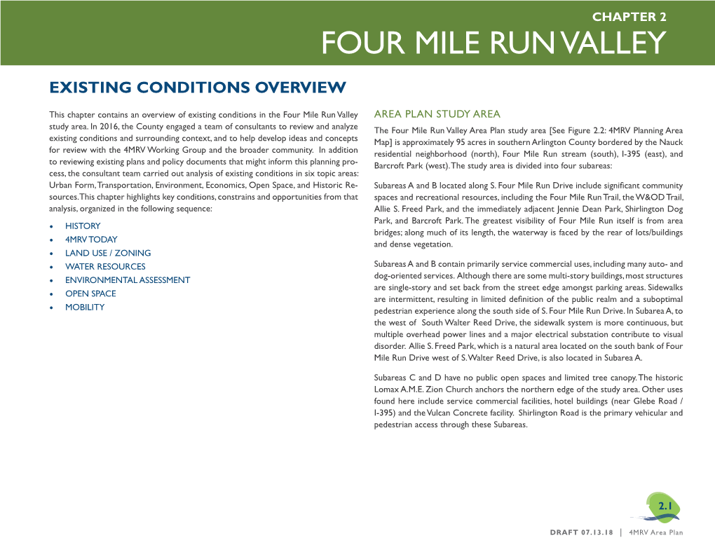 Four Mile Run Valley