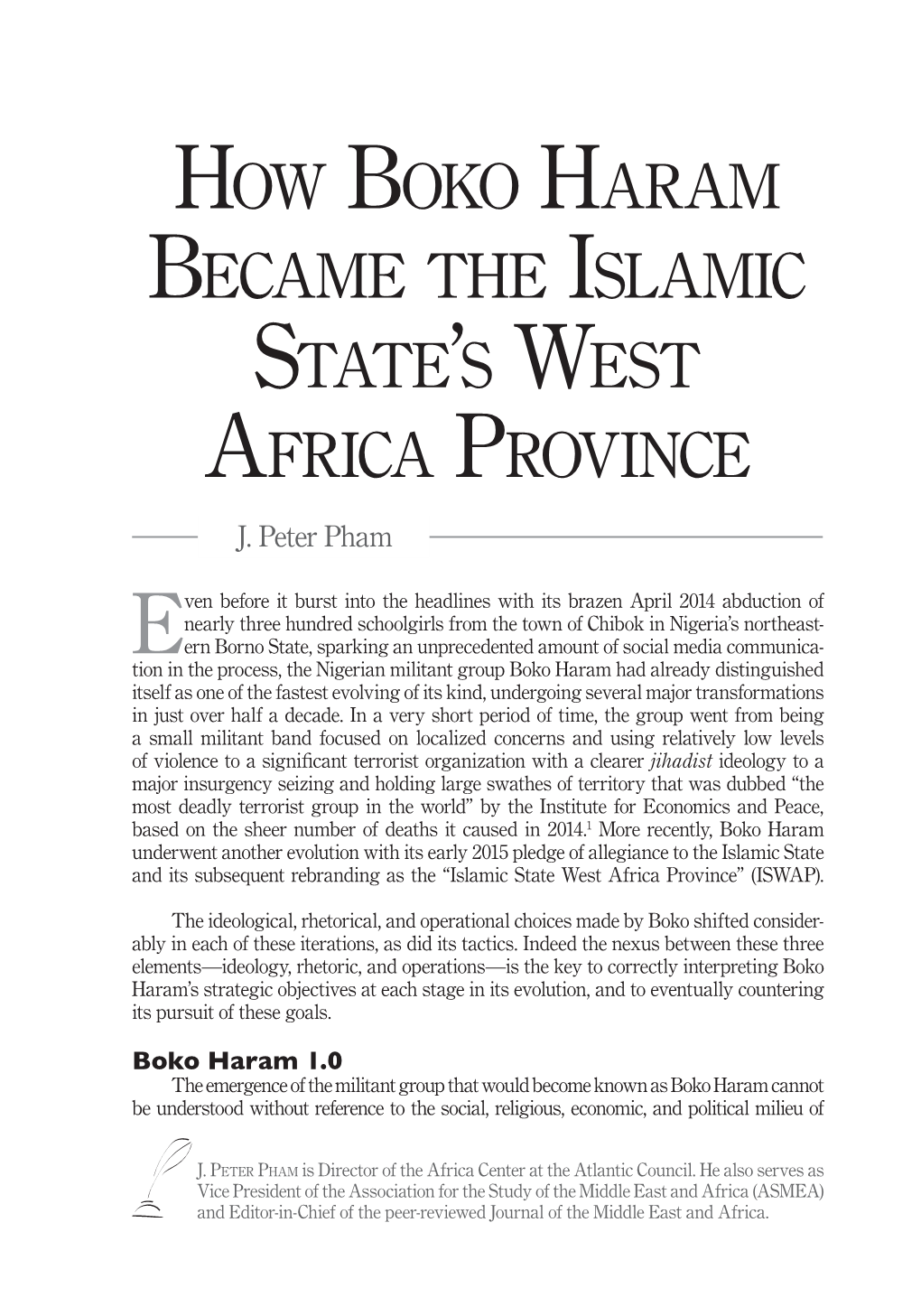 How Boko Haram Became the Islamic State's West Africa