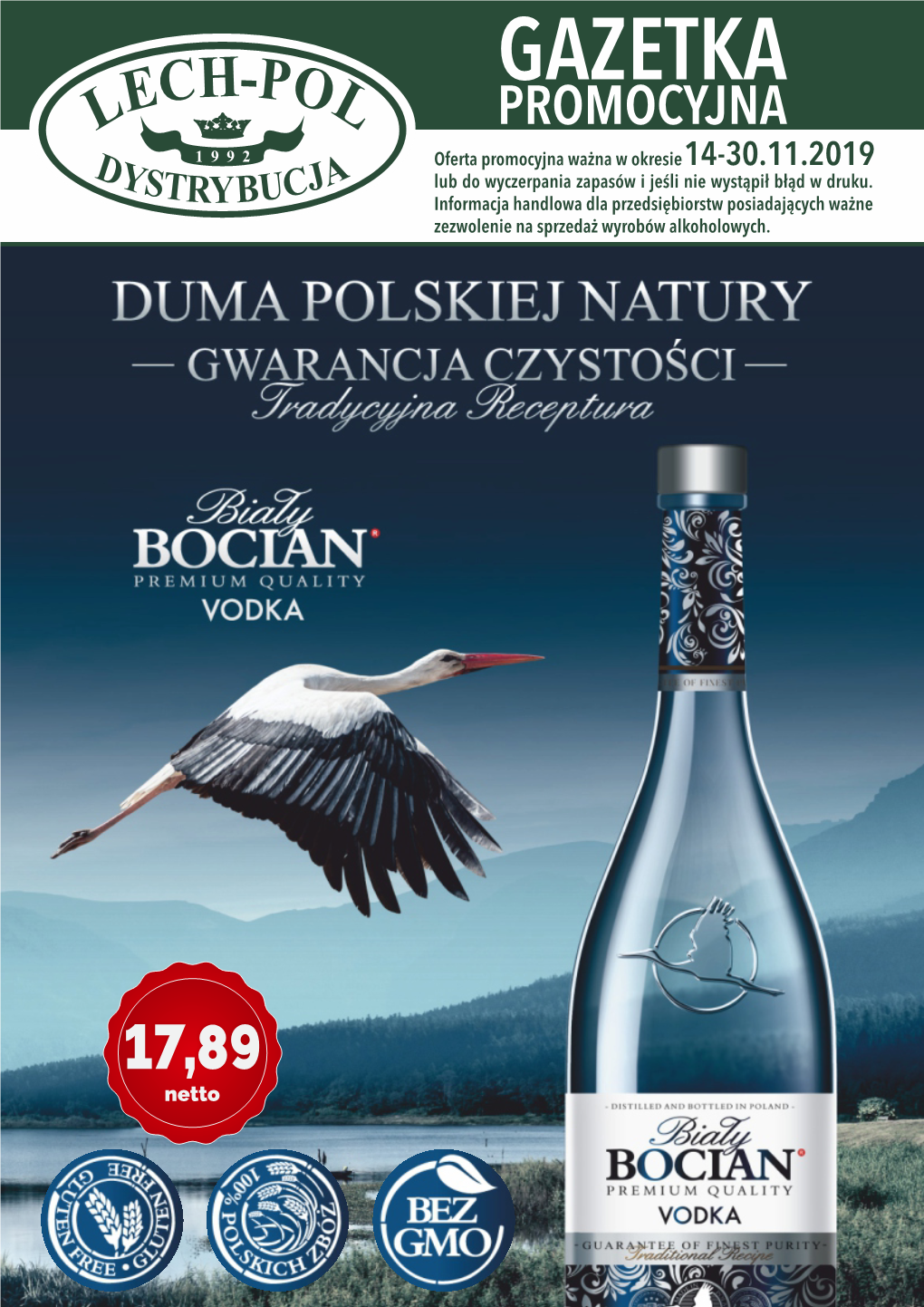 GAZETKA PROMOCYJNA Oferta Promocyjna Ważna W Okresie14-30.11.2019 Lub Do Wyczerpania Zapasów I Jeśli Nie Wystąpił Błąd W Druku