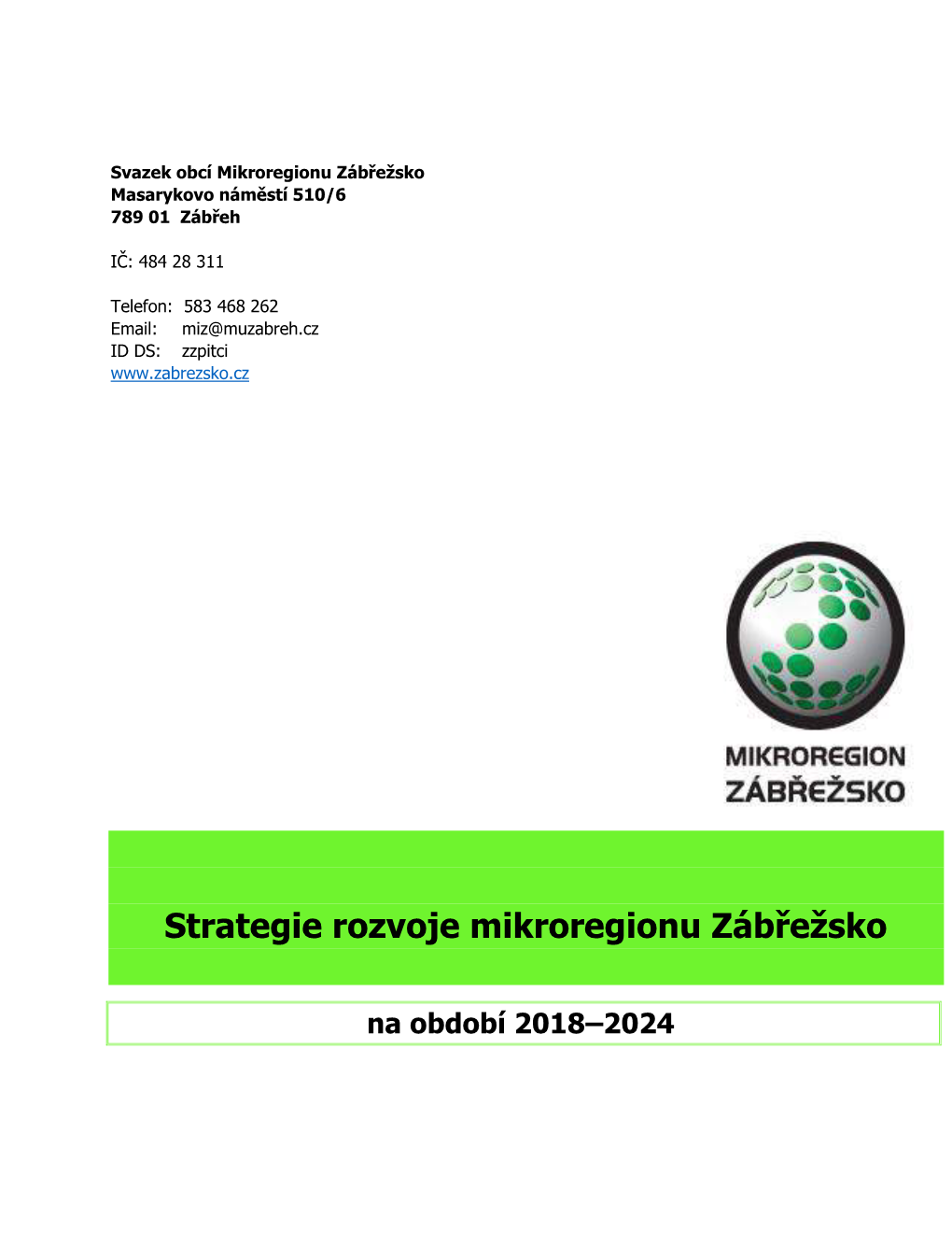 Strategie Rozvoje Mikroregionu Zábřežsko