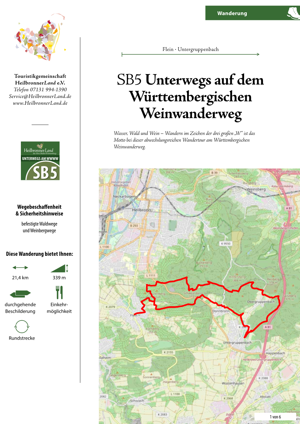 SB5 Unterwegs Auf Dem Württembergischen Weinwanderweg UNTERWEGS AM WWWW Wanderung SB5