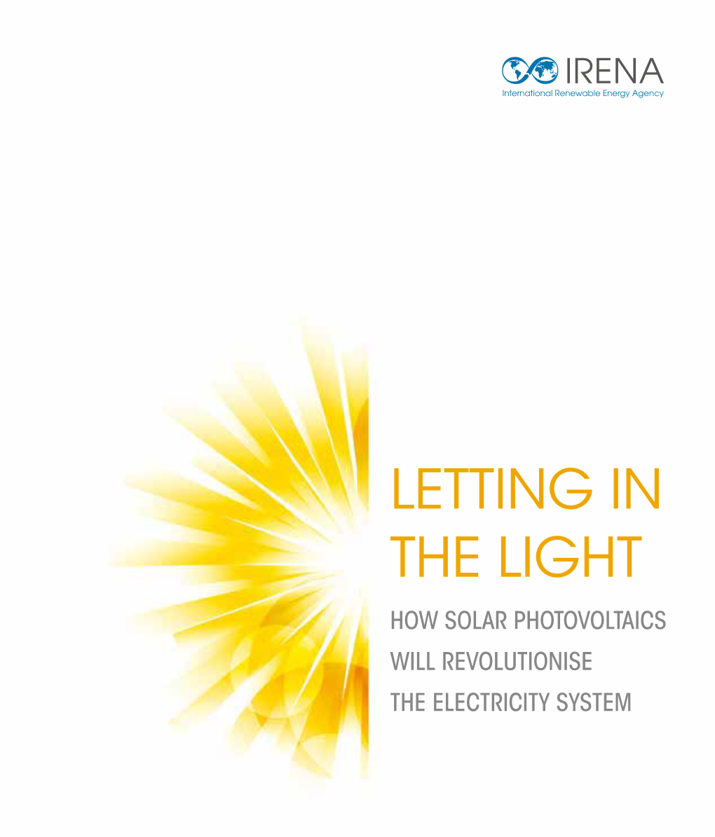 Letting in the Light: How Solar Photovoltaics Will Revolutionise The