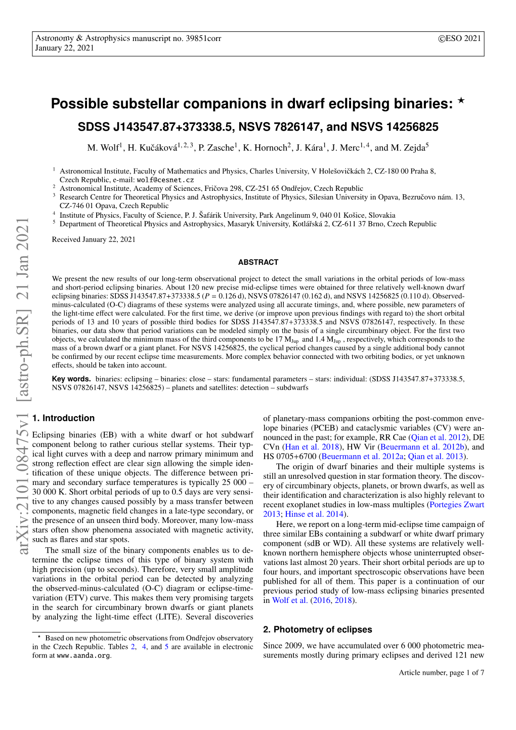 Possible Substellar Companions in Dwarf Eclipsing Binaries: SDSS J143547. 87+ 373338.5, NSVS 7826147, and NSVS 14256825