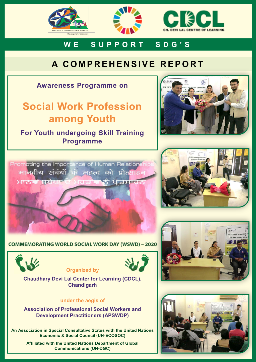 Social Work Profession Among Youth for Youth Undergoing Skill Training Programme