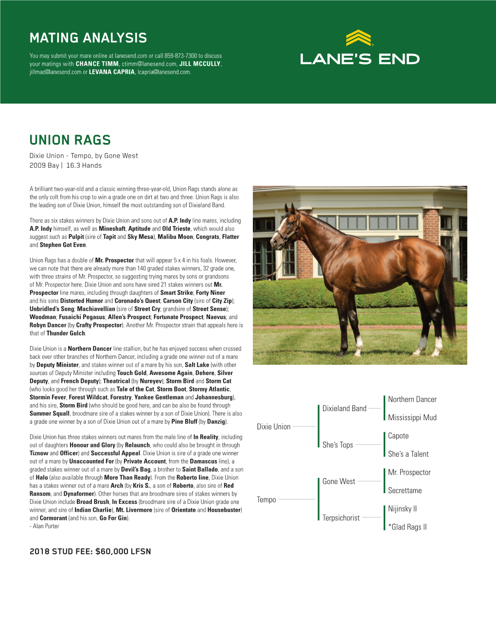 Mating Analysis Union Rags