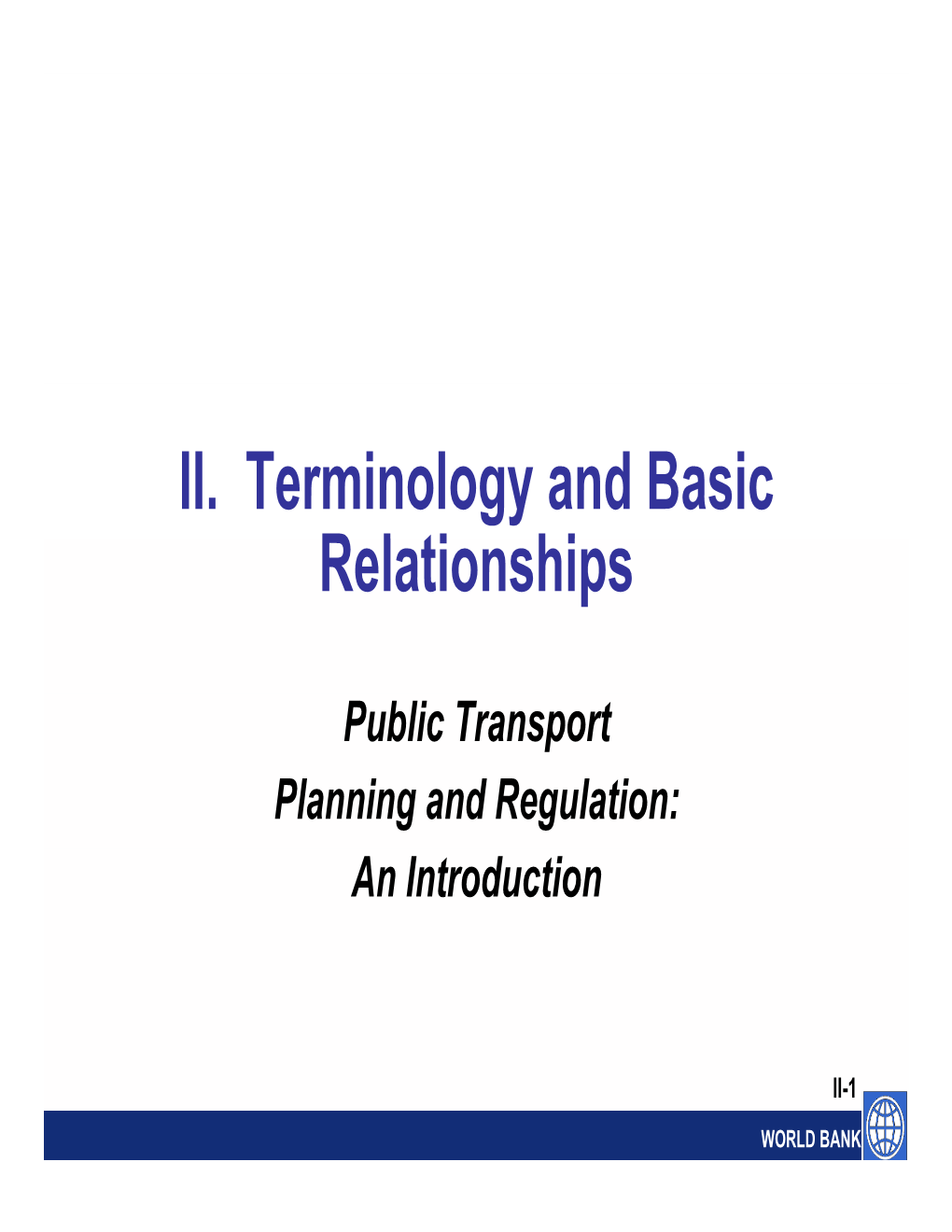 Terminology and Basic Relationships