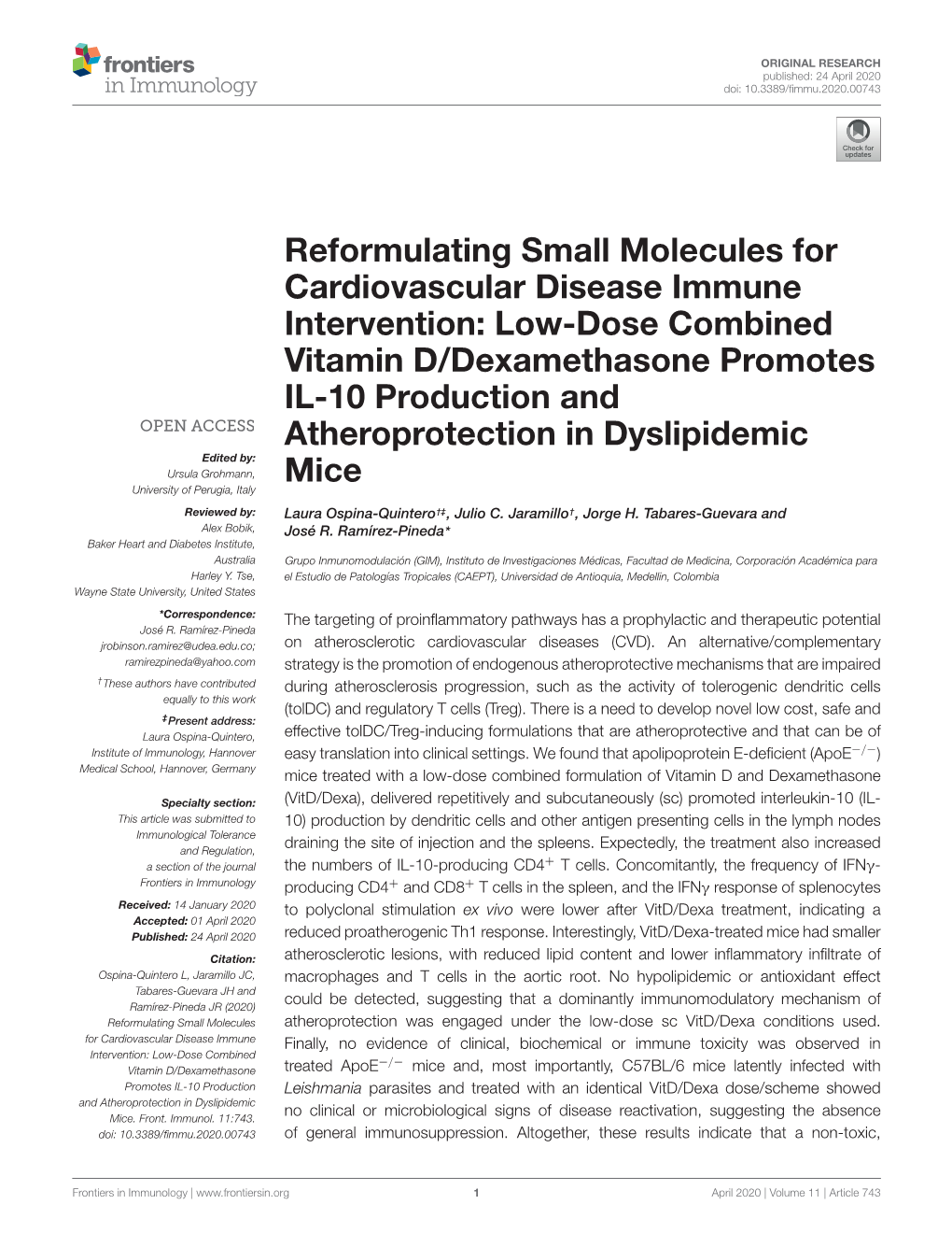 Low-Dose Combined Vitamin D/Dexamethasone Promotes