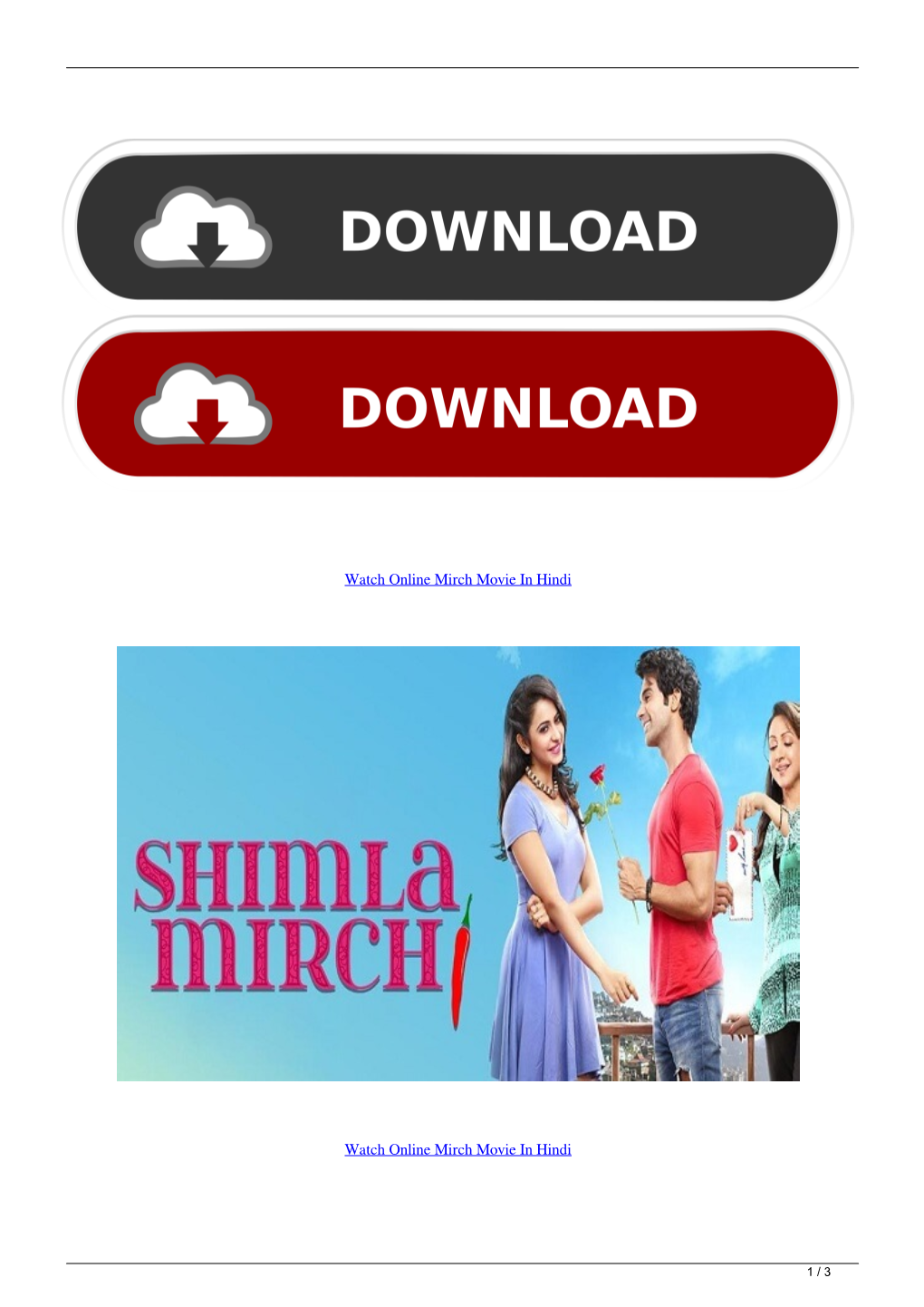 Watch Online Mirch Movie in Hindi