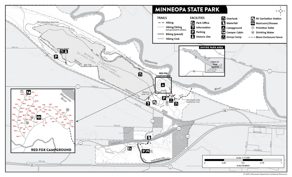 Minneopa State Park Is That Ground Wheat and Other Grains from 1864 to STATE PARK a FULL SET of STATE PARK RULES and the Third Oldest State Park in Minnesota