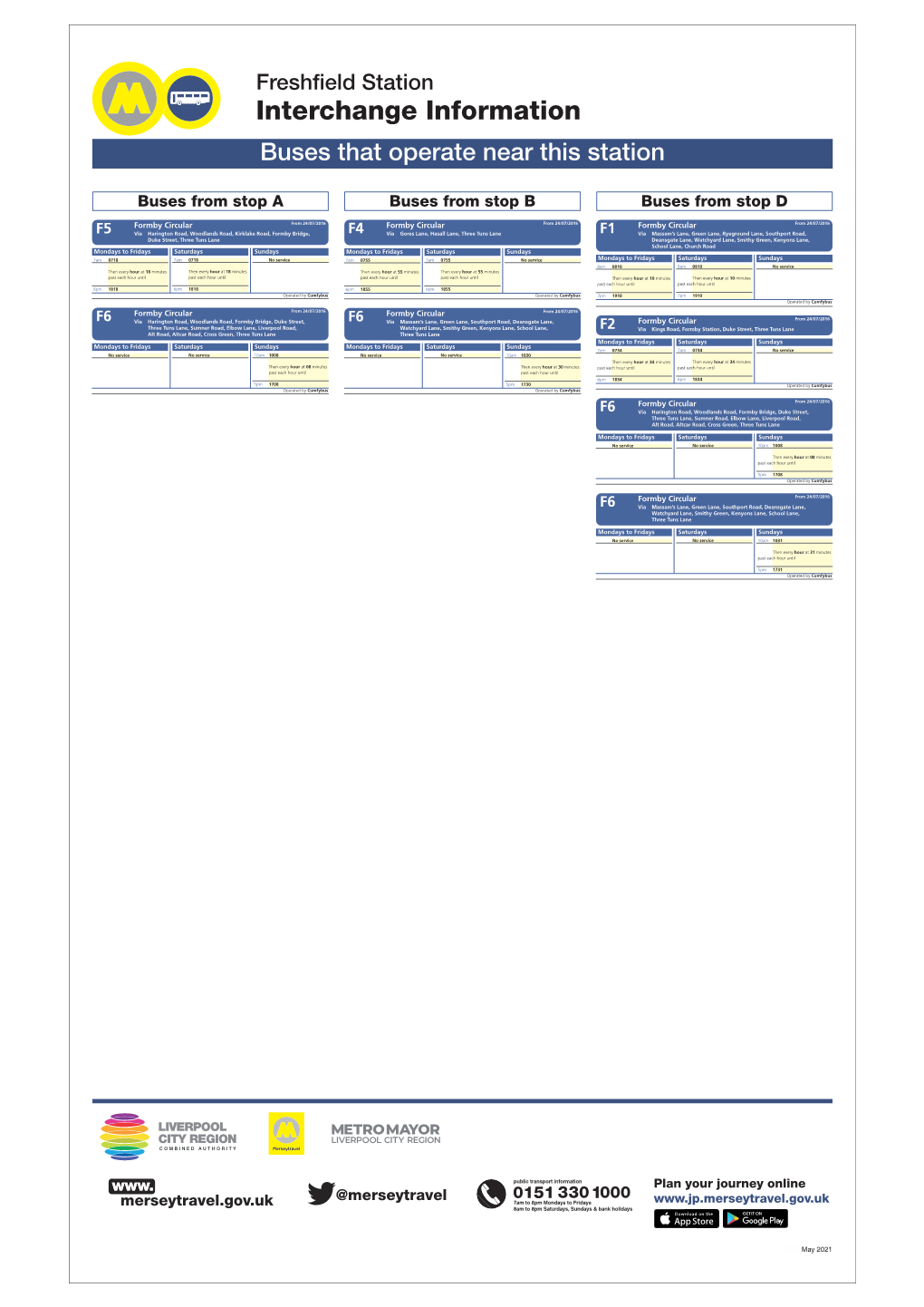 Freshfield Int Info BLANK INT INFO DR