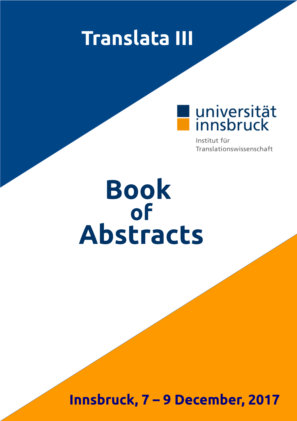 Book of Abstracts Translata 2017 Scientific Committee