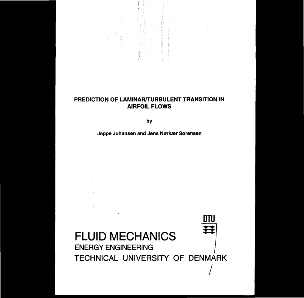 Prediction of Laminar/Turbulent Transition in Airfoil Flows