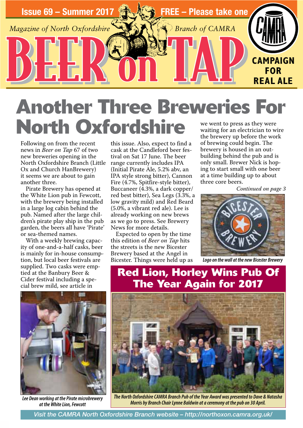 Another Three Breweries for North Oxfordshire
