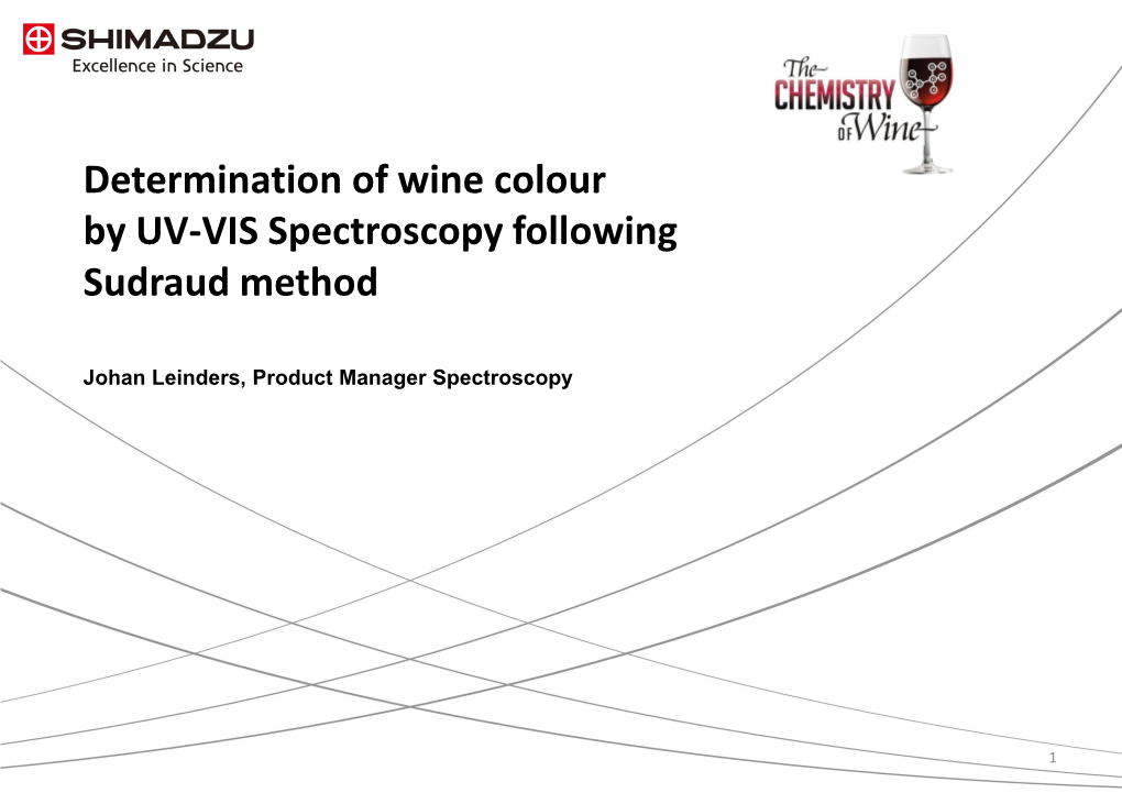 Determination of Wine Color by UV-VIS Spectroscopy, Johan