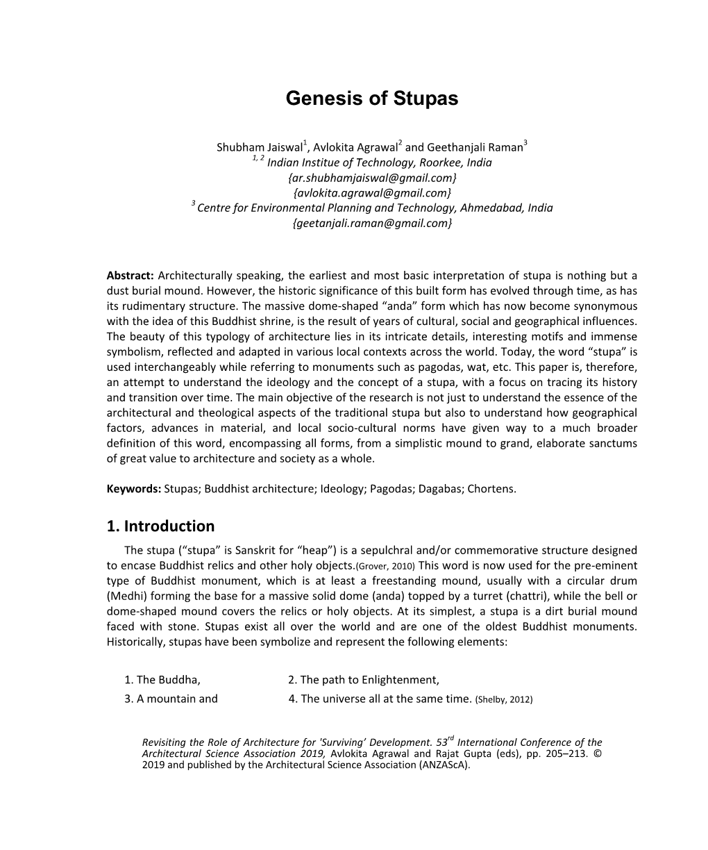 Genesis of Stupas