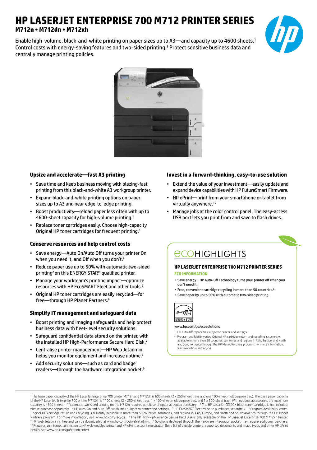 Hp Laserjet Enterprise 700 M712 Printer Series