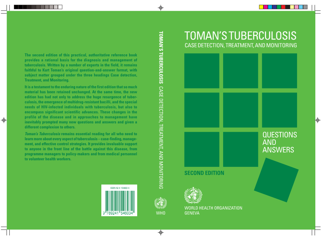 Toman's Tuberculosis Case Detection, Treatment, and Monitoring