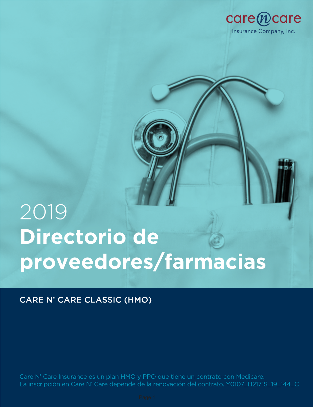 2019 Directorio De Proveedores/Farmacias
