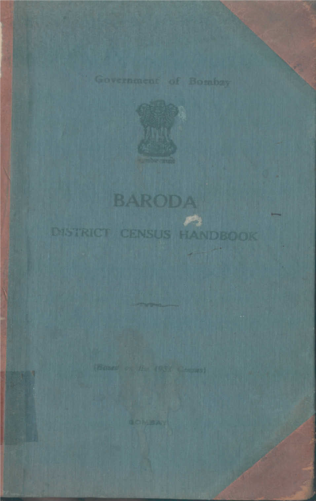 District Census Handbook, Baroda