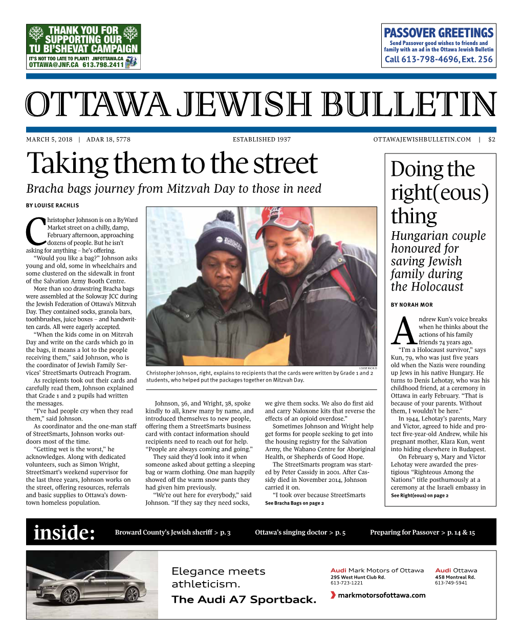 Ottawa Jewish Bulletin IT’S NOT TOO LATE to PLANT! JNFOTTAWA.CA Call 613-798-4696, Ext