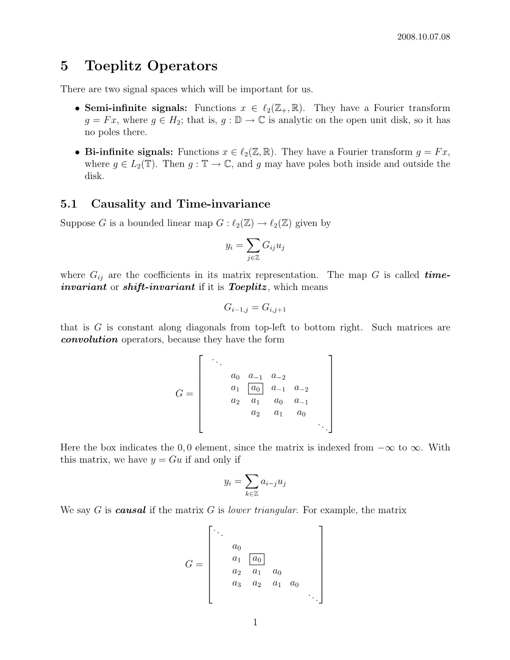 5 Toeplitz Operators