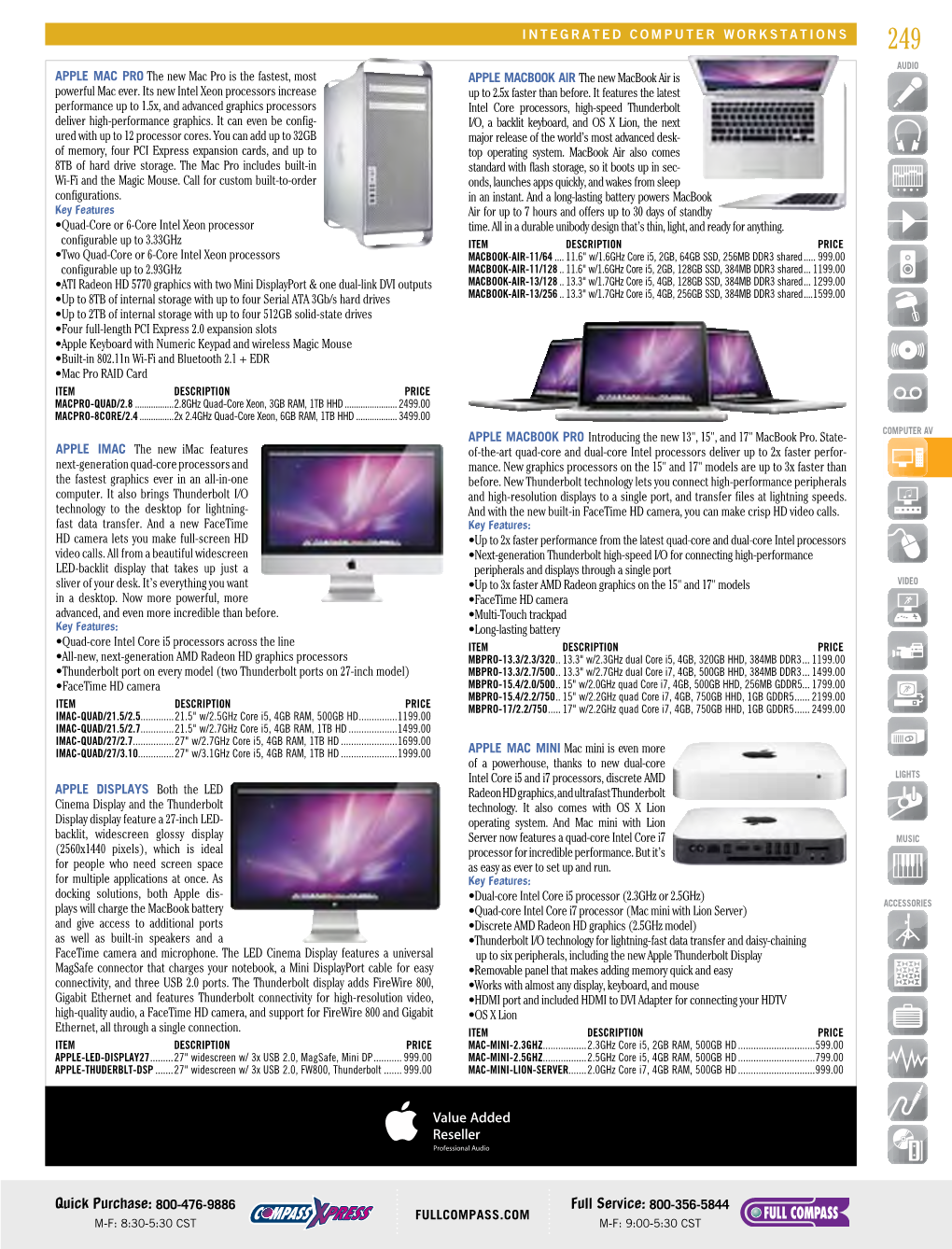 Integrated Computer Workstations 249