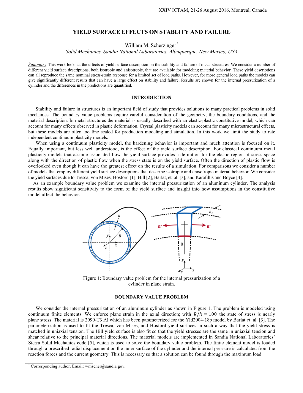 Yield Surface Effects on Stablity and Failure