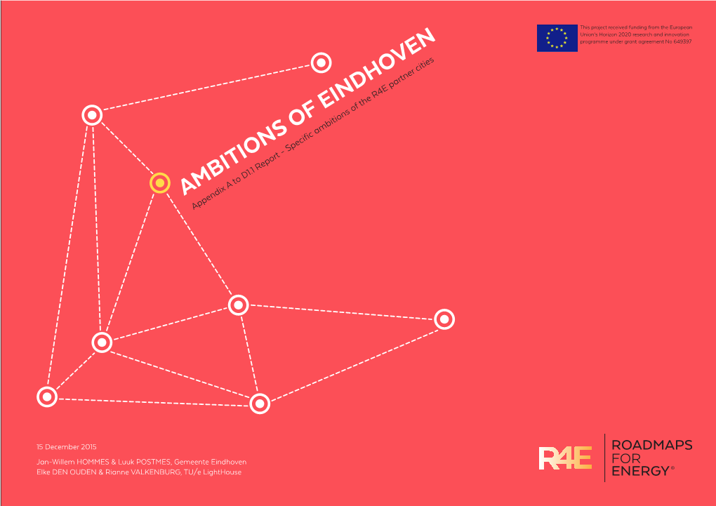 AMBITIONS of EINDHOVEN Appendix a to D1.1 Report - Specific Ambitions of the R4E Partner Cities