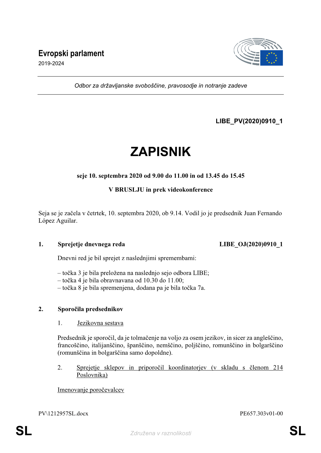 Sl Sl Zapisnik